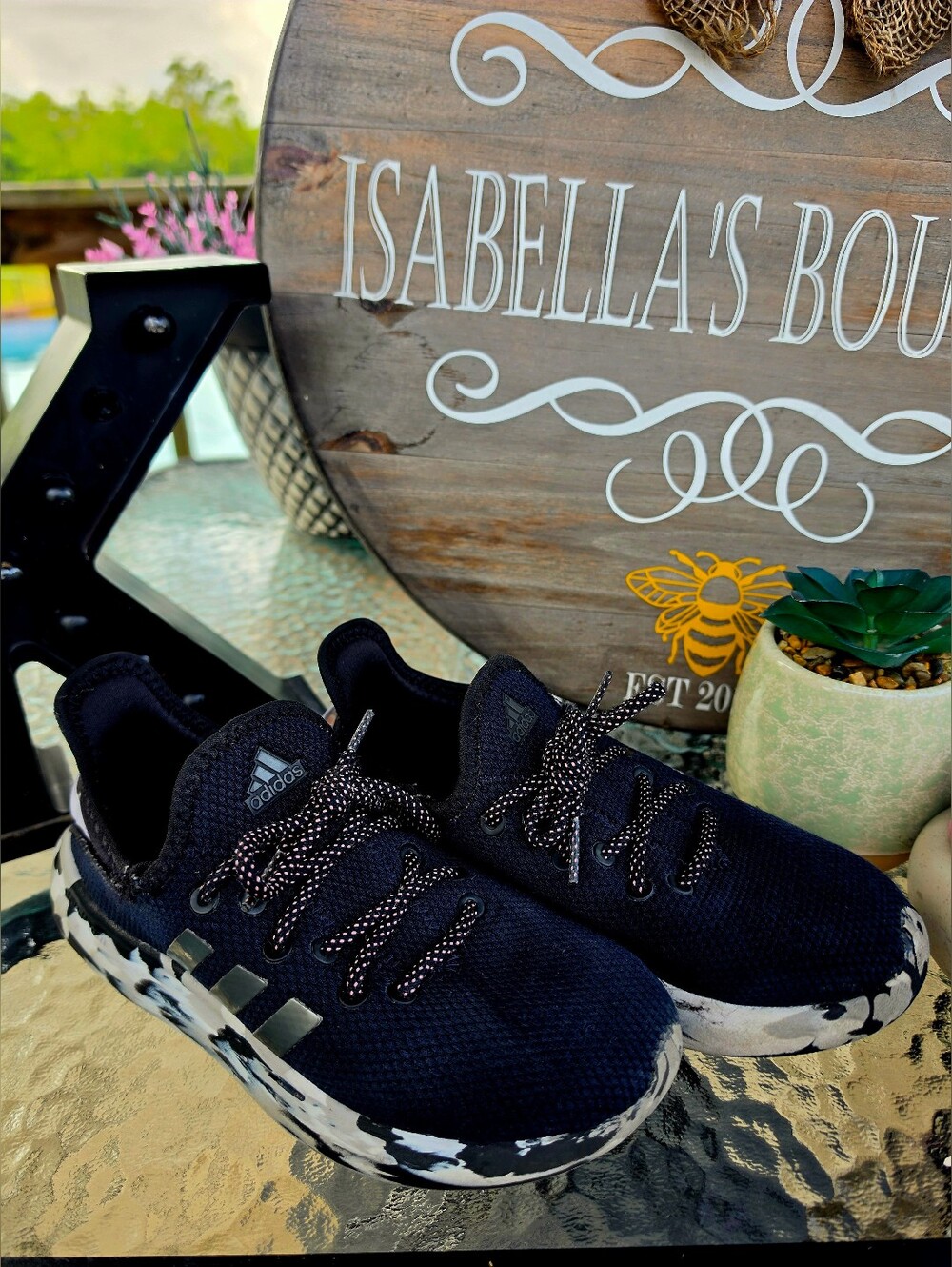 Adidas Kid's Black Sneakers